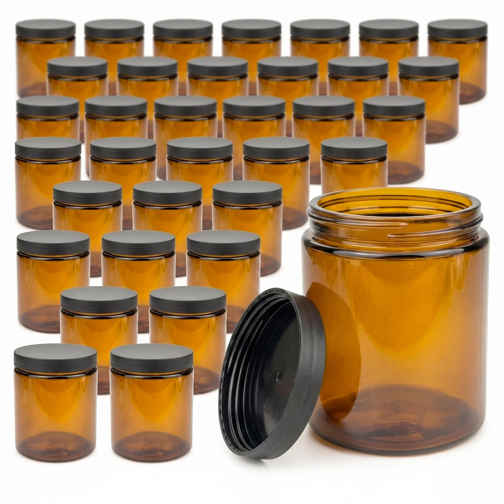 Vasos de vidrio grueso para hacer velas 35u