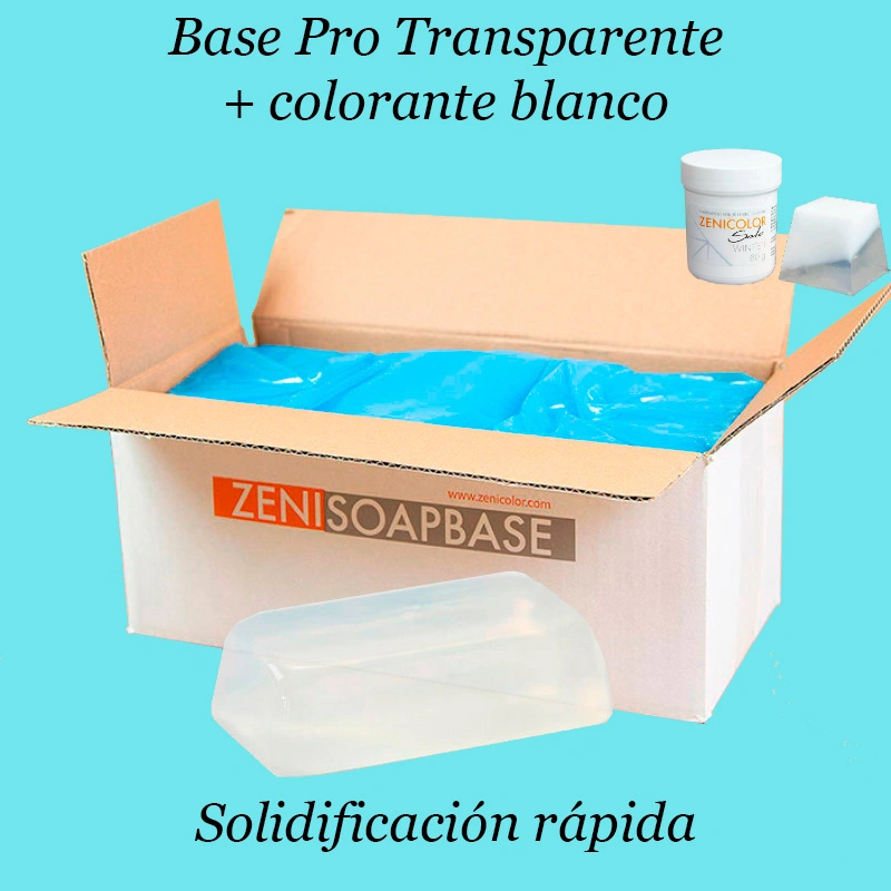 Base PRO transparente 10 kg + colorante blanco