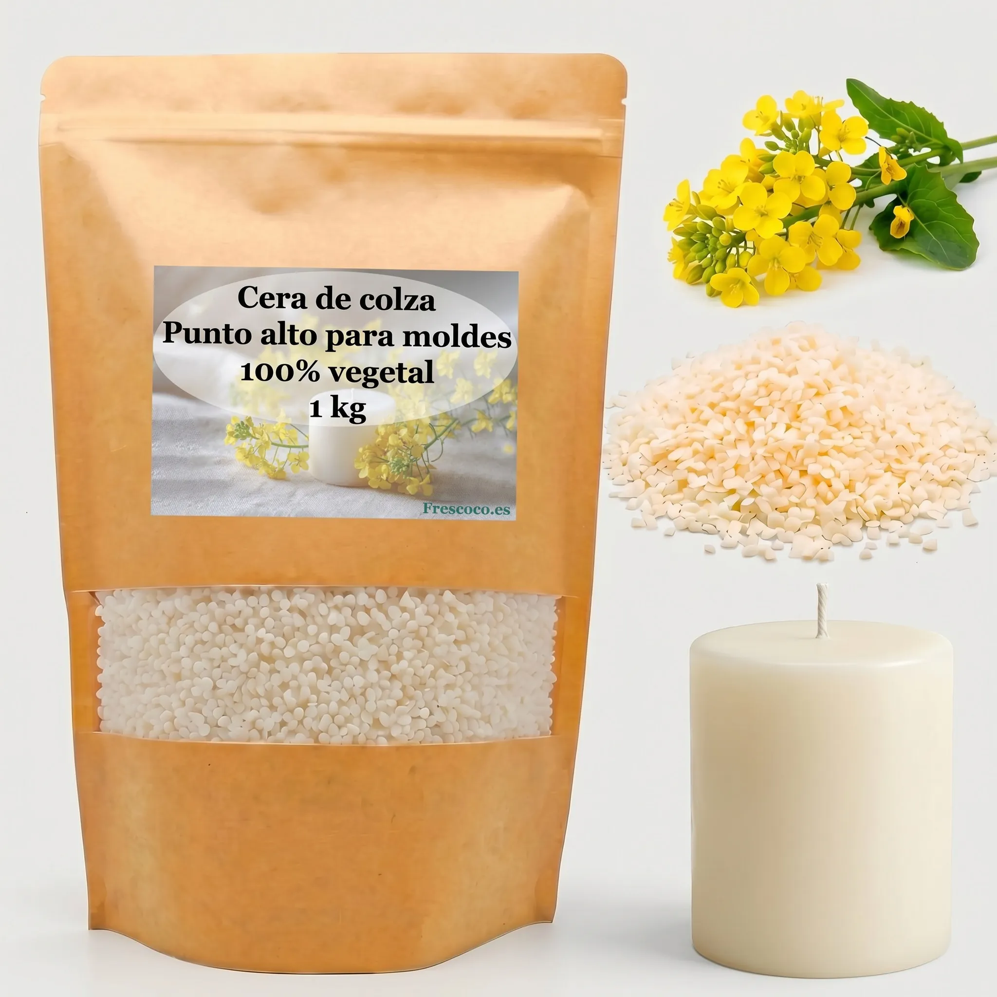 Cera de colza para moldes 