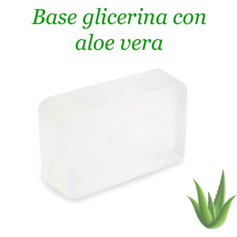 Base jabón transparente aloe vera sin SLS