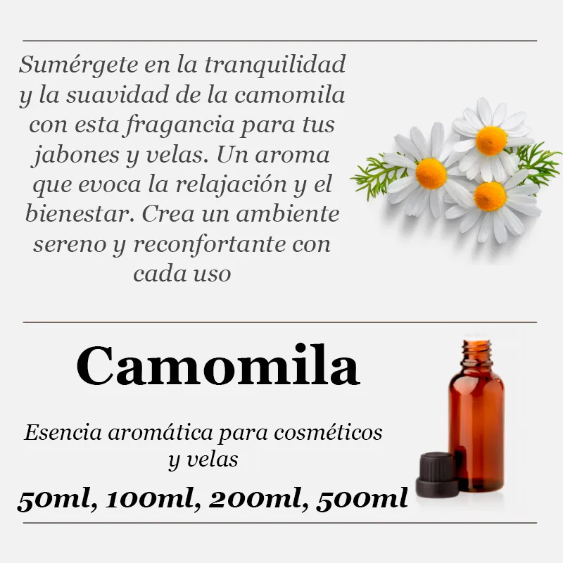 Camomila esencia aromática