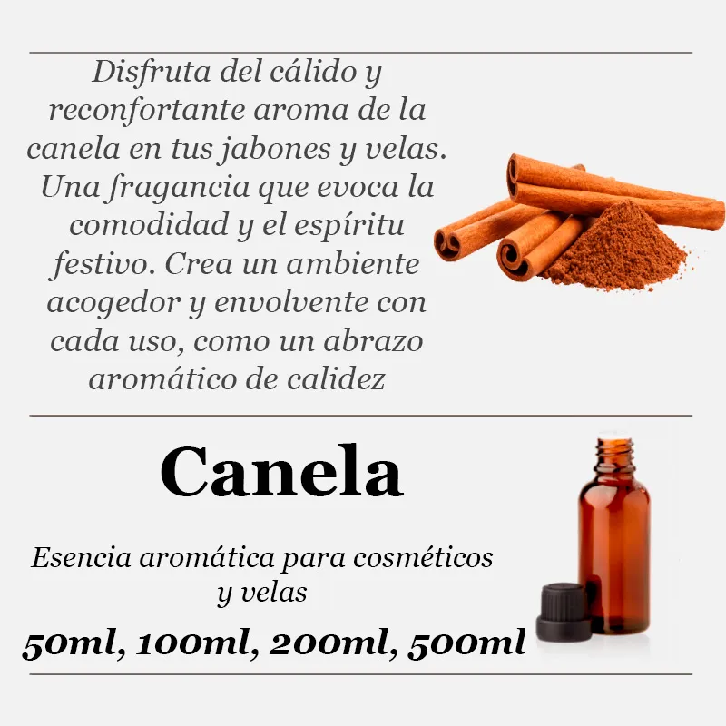 Canela esencia aromática