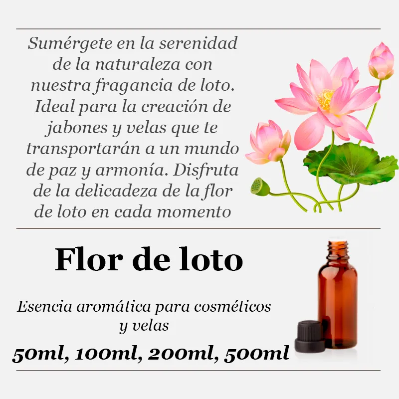 Flor de loto esencia aromática