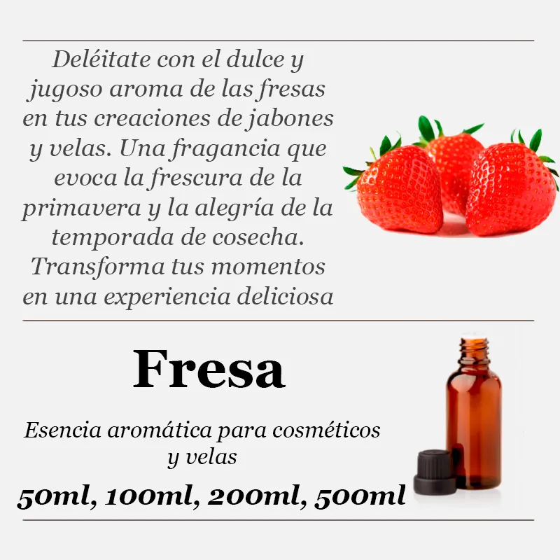 Fresa esencia aromática