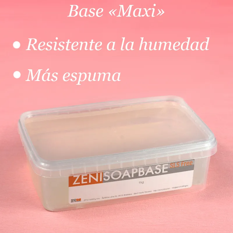 Base jabón transparente "Maxi" 1 kg SIN SLS 