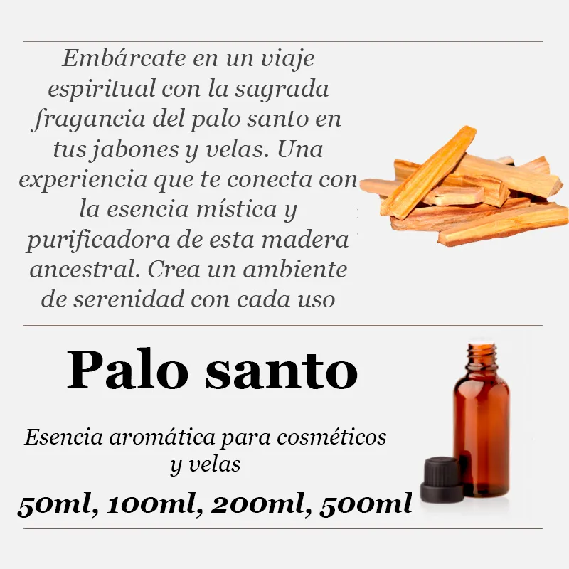 Palo santo esencia aromática