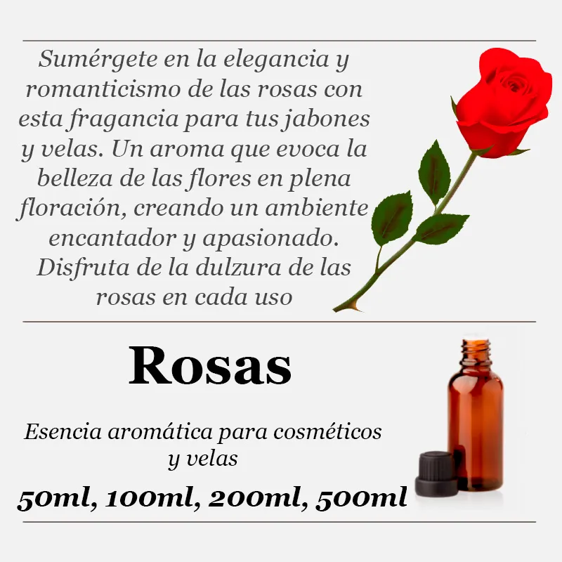 Rosas esencia aromática