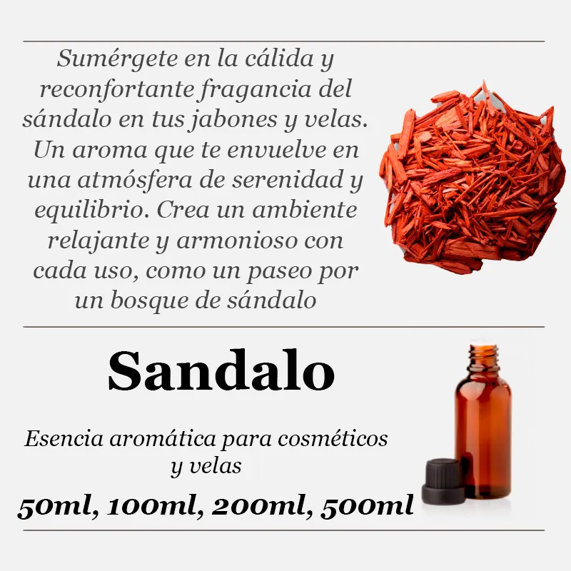 Sándalo esencia aromática