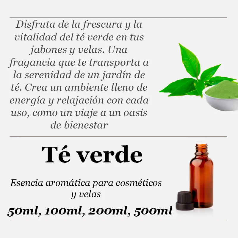 Té verde esencia aromática