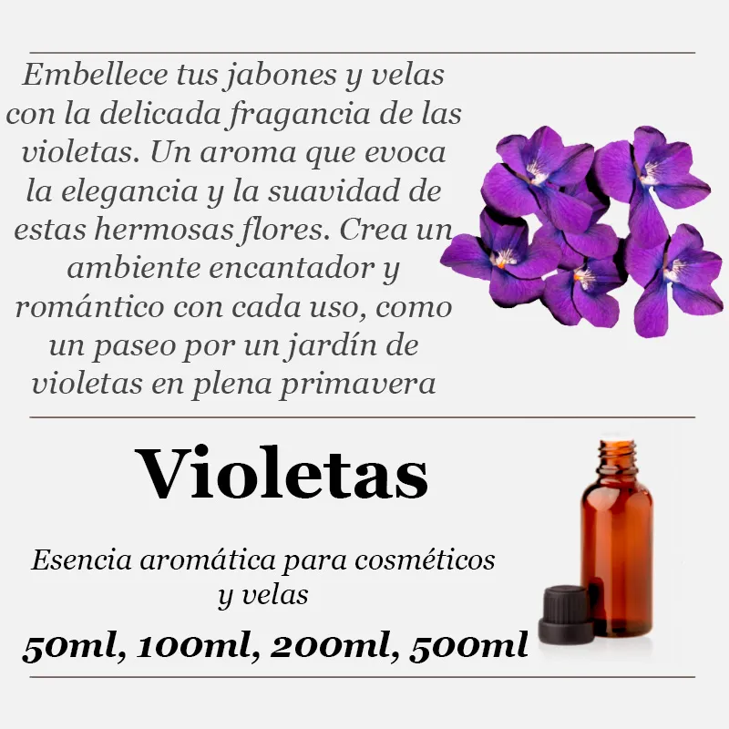 Violetas esencia aromática